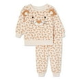 thumbnail image 1 of Pyjama 2 pièces en molleton George pour bébés filles, 1 of 2