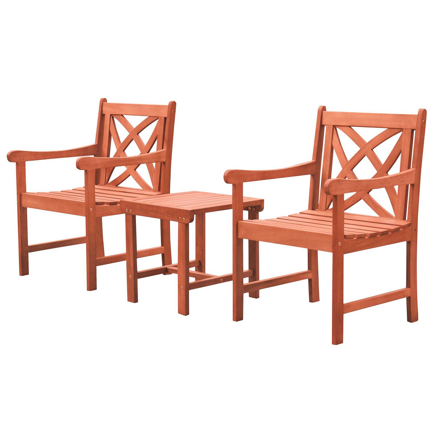 Malibu Outdoor Patio 3 Piece Wood Dining Set Walmart Ca   6000205554166 