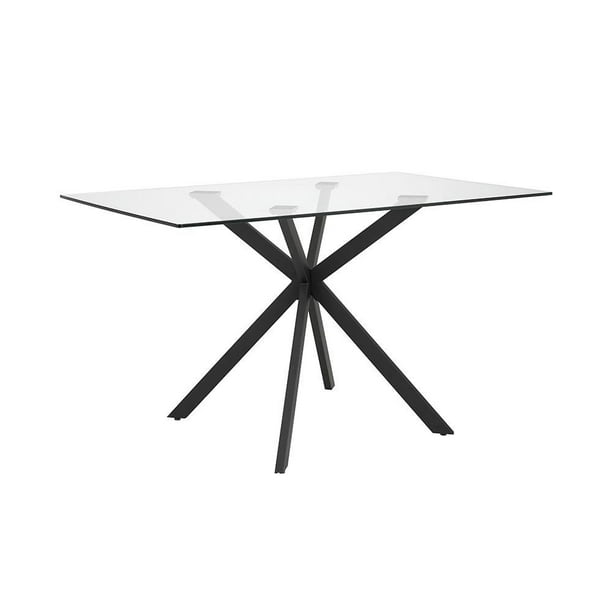 Home Gear Rectangular Dining table with black Xbase Walmart.ca