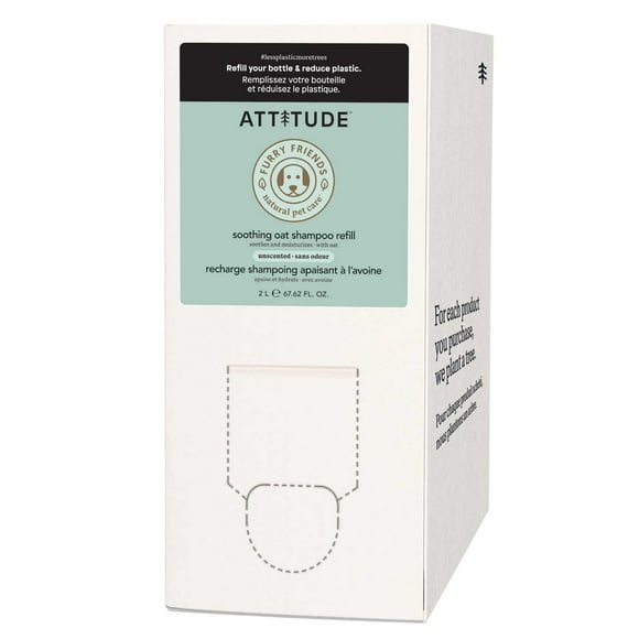 ATTITUDE Furry Friends, Shampoo, Soothing Oatmeal, Unscented, Pet care, Dog shampoo, 2L