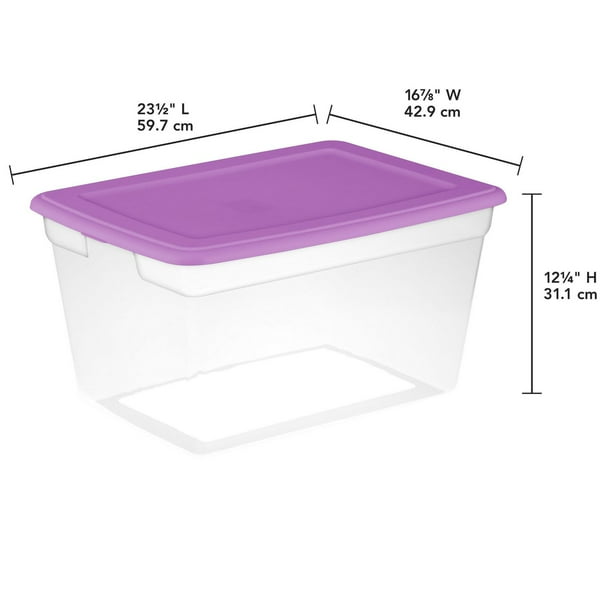 Sterilite 55 L Storage Box Blue