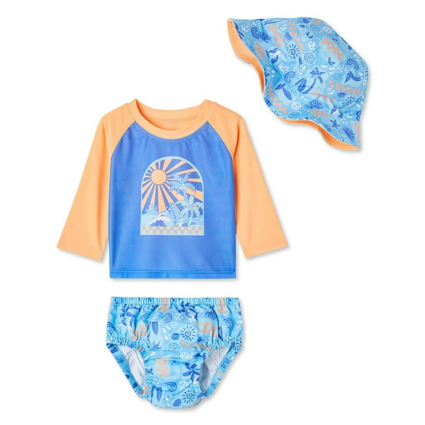 Baby Boys' Swim Diaper 3Piece Set Walmart.ca