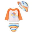 thumbnail image 1 of Ensemble 3 morceaux avec couche de bain George pour bébés garçons, 1 of 2