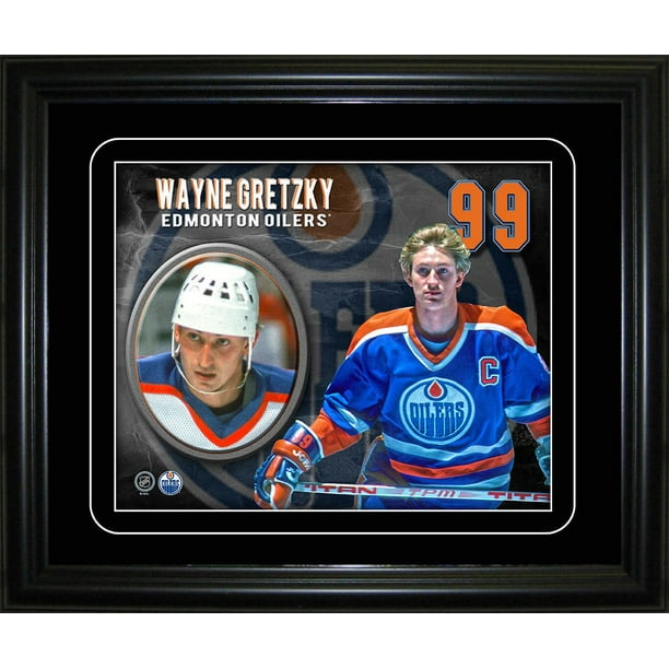 Portrait encadré de joueur des Oilers d'Edmonton Wayne Gretzky de Frameworth Sports