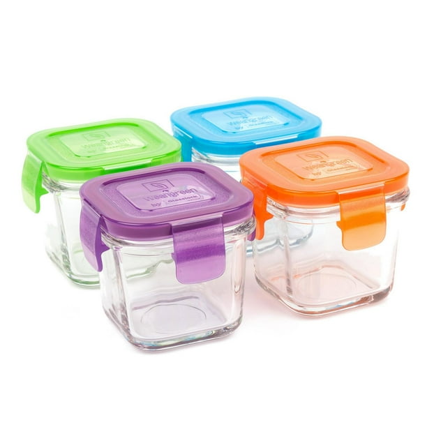 Wean Green - Tempered Glass Baby Food, lunch Storage Containers, Wean ...