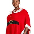 thumbnail image 2 of George Plus Women's Christmas Poncho Sweater, 2 of 6