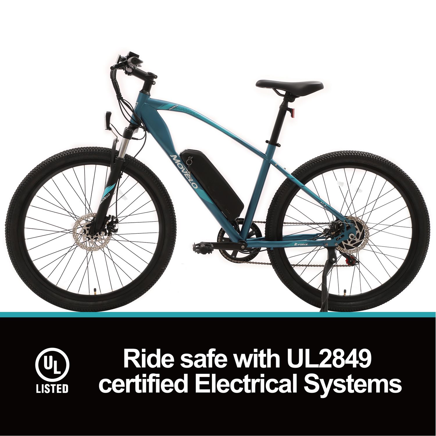 Movelo Electric Bike UL2849 Certified 350W powerful motor with