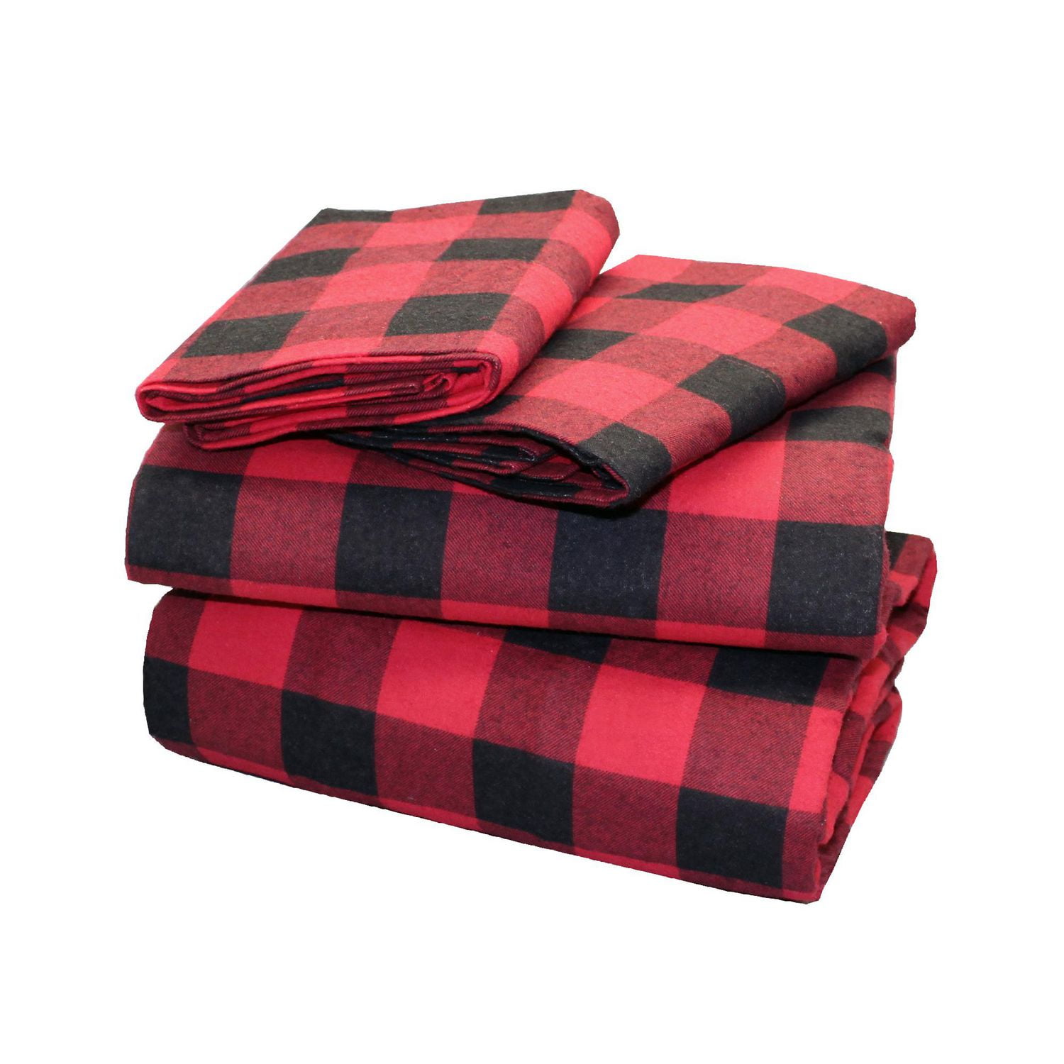 Canadiana Flannel Sheet Set Buffalo Plaid Queen | Walmart Canada