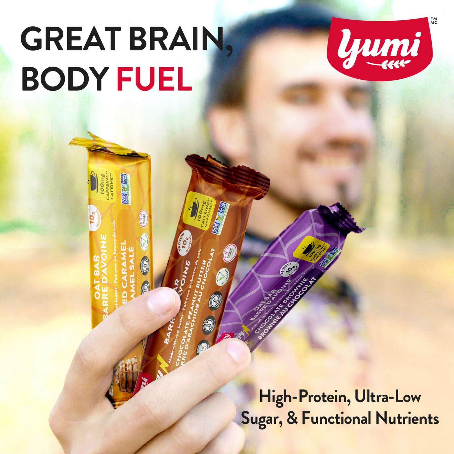 Yumi Caffeine Energy Oat Bar, Salted Caramel 50g