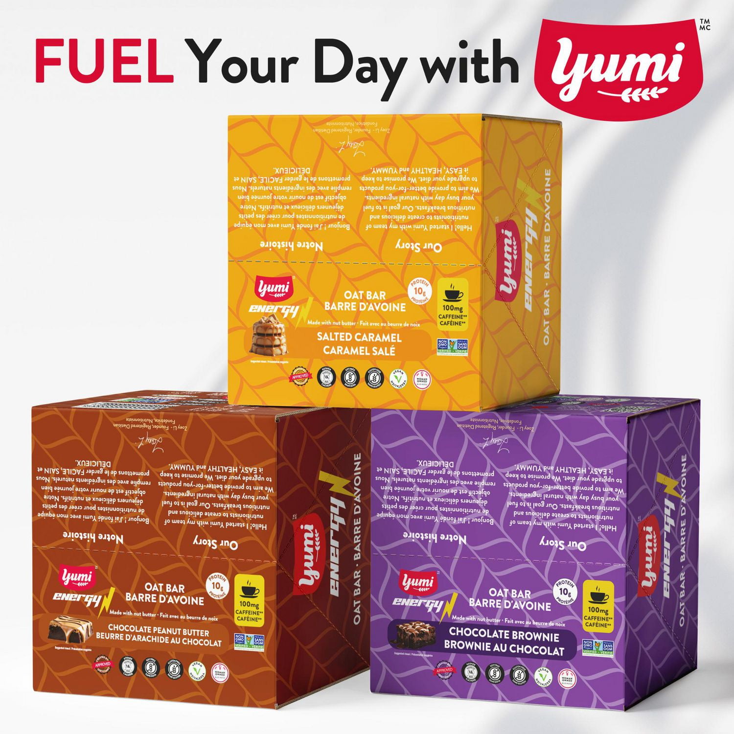 Yumi Caffeine Energy Oat Bar, Salted Caramel 50g