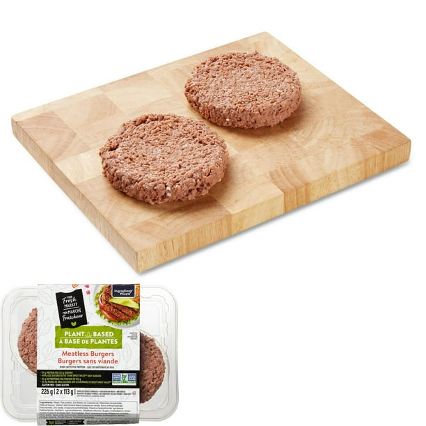 Your Fresh Market Plant Based Meatless Burger Walmart.ca