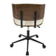 Chaise de bureau moderne mi-siècle ajustable de LumiSource – image 5 sur 7