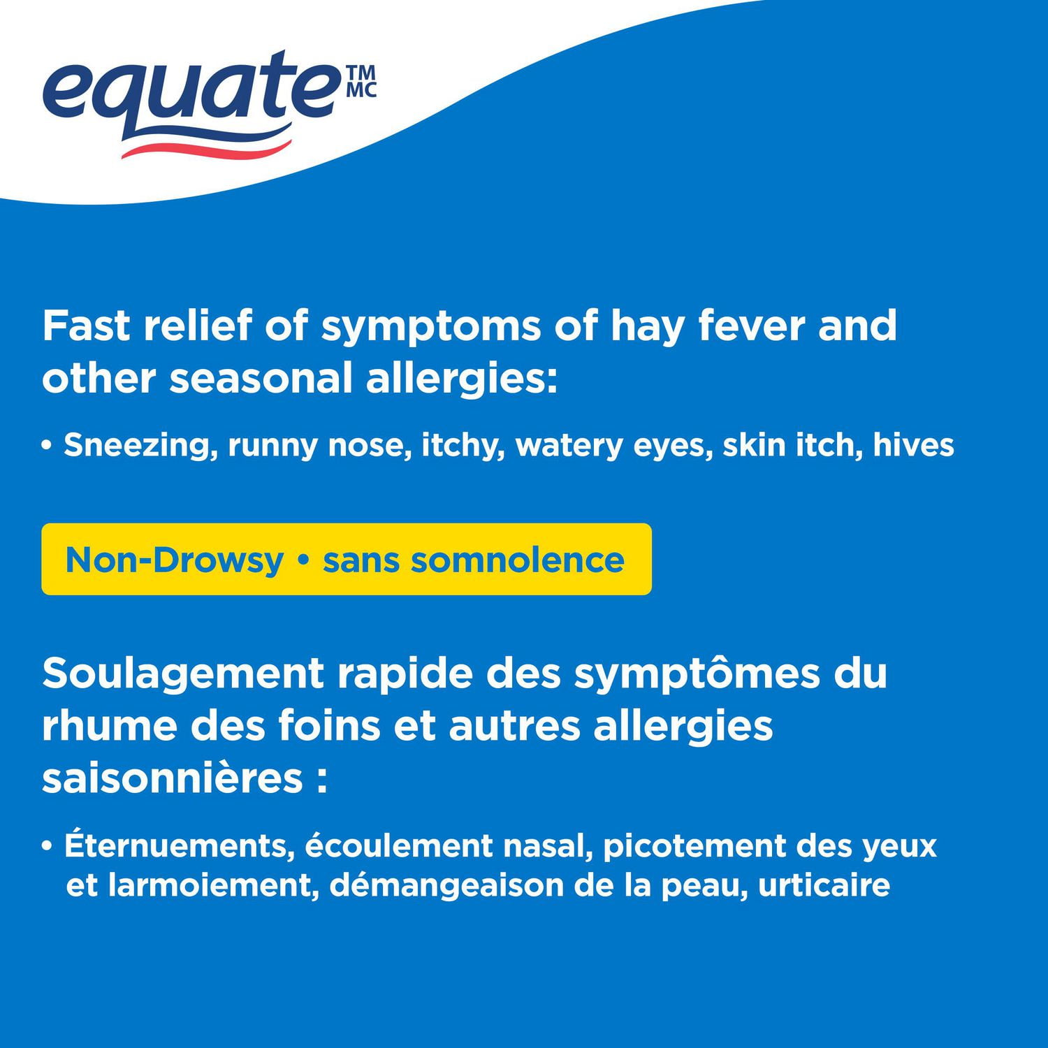 Equate Allergy Remedy, Loratadine Tablets 10mg, 60 Tablets