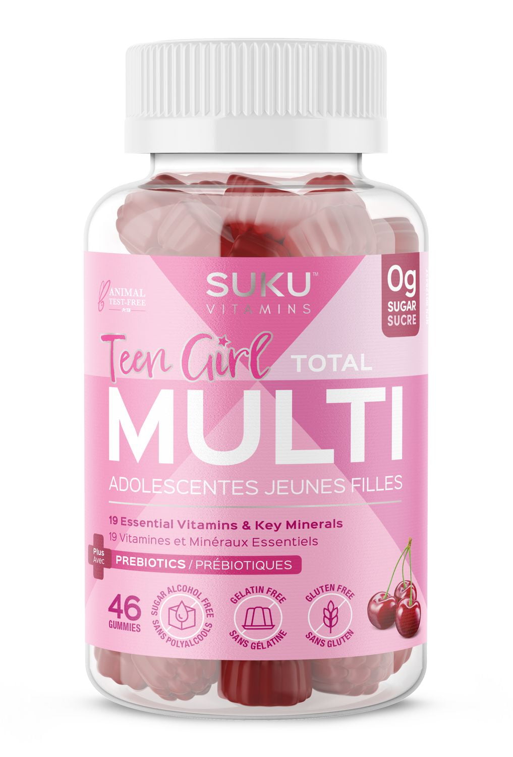 SUKU Vitamins, Adolescente Multi Jeune Fille, Bonbons Gélifiés