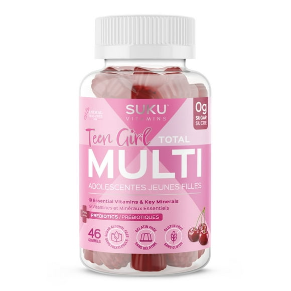 SUKU Vitamins, Adolescente Multi Jeune Fille, Bonbons Gélifiés