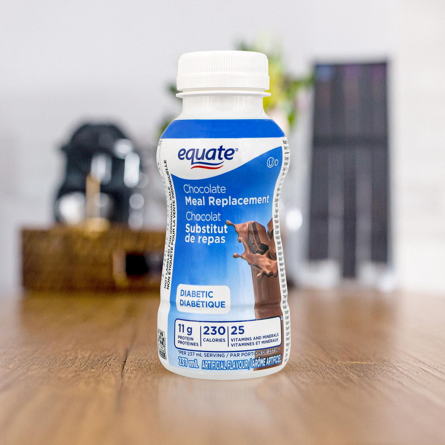 Substitut de repas diabétique au chocolat Equate 6 x 237 ml