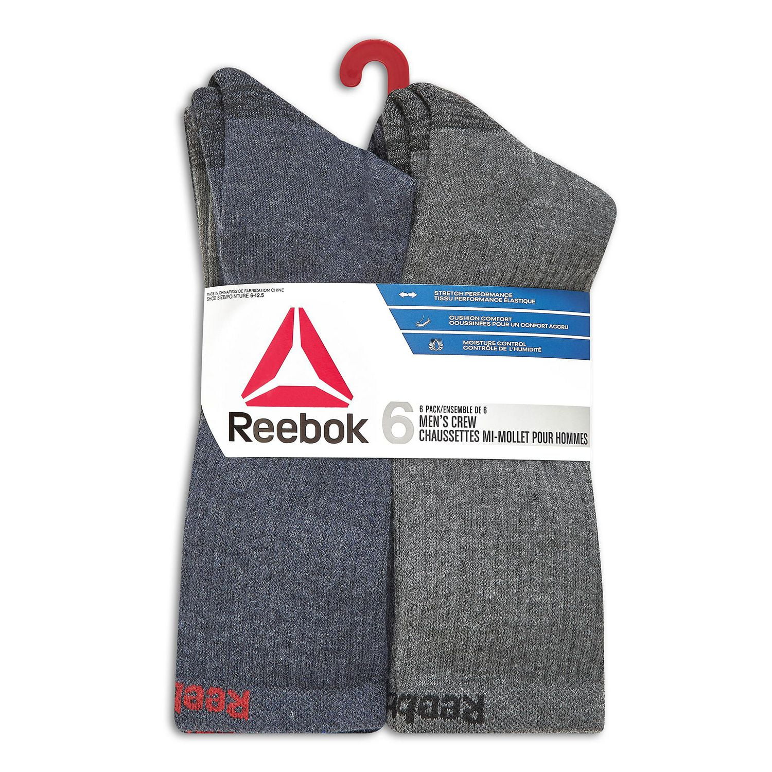 Reebok 6 Pk, Men’s Crew