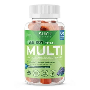 SUKU Vitamins, Teen Boy Multi, Gummy Multivitamins 46ct