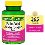 Spring Valley Folic Acid, 1 mg Tablets