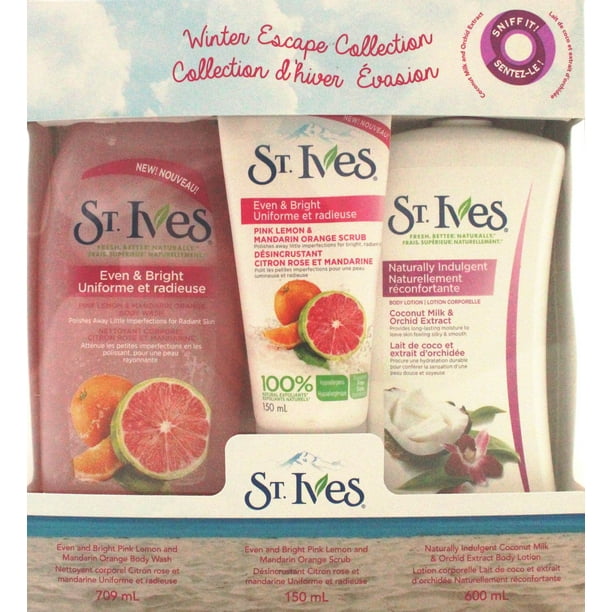 St. Ives Coffret-cadeau Soins de la peau - collection Évasion d'hiver