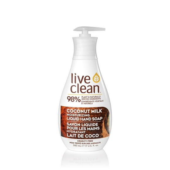 Live Clean Coconut Milk Moisturizing Liquid Hand Soap, 500 mL