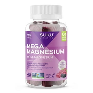 SUKU Vitamins, Magnesium Bisglycinate, Gummy Vitamins 46ct