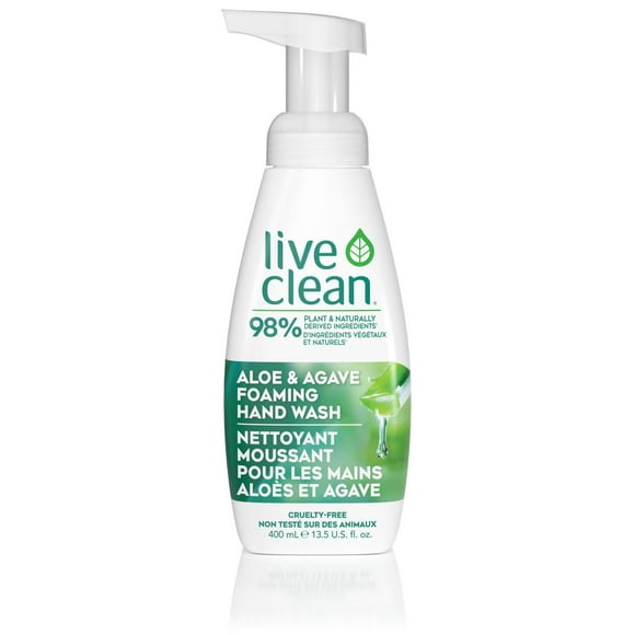 Live Clean Nettoyant Moussant Pour Les Mains Aloès et Agave