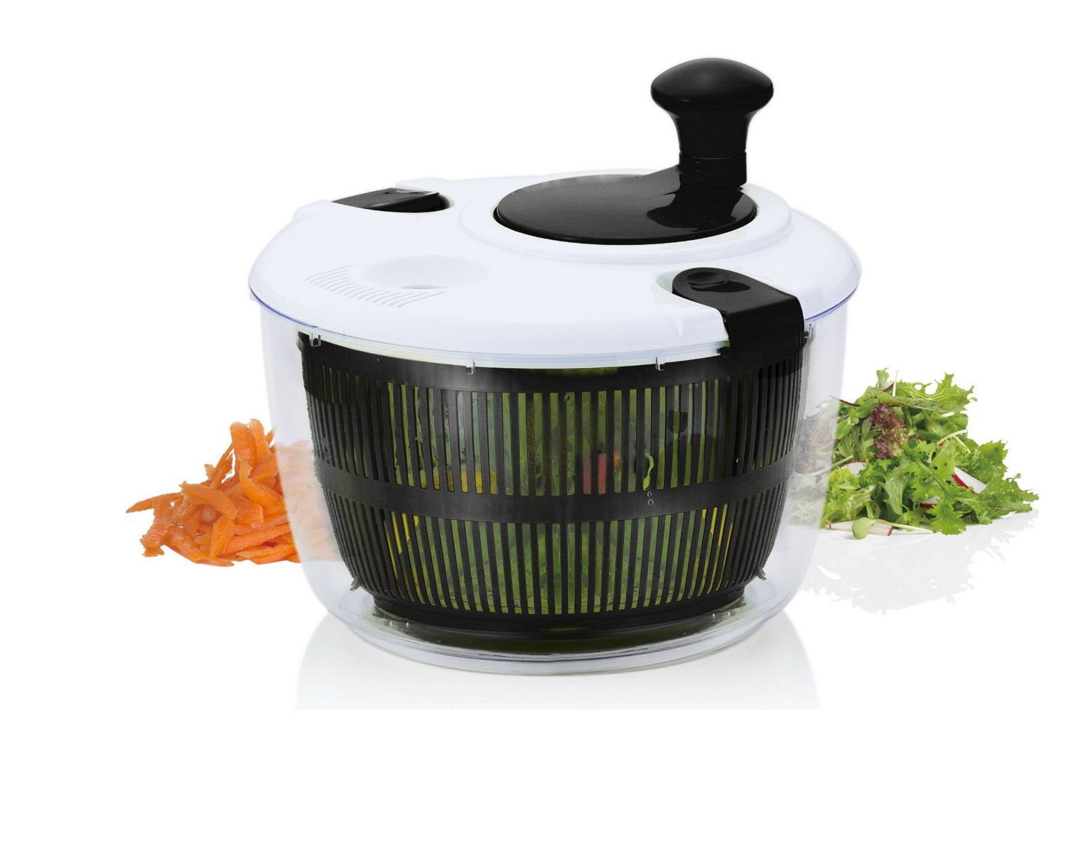 Salad Spinner Vegetable Dryer Black Brilliant 