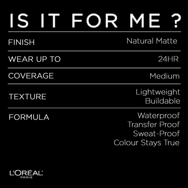 L'Oréal Paris Infallible 24H Fresh Wear Foundation, Lightweight