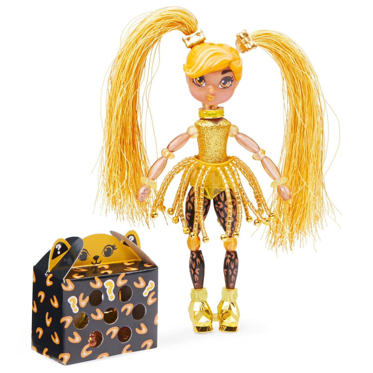 Twisty Girlz, Series 2, Ladygold Transforming Doll to Collectible