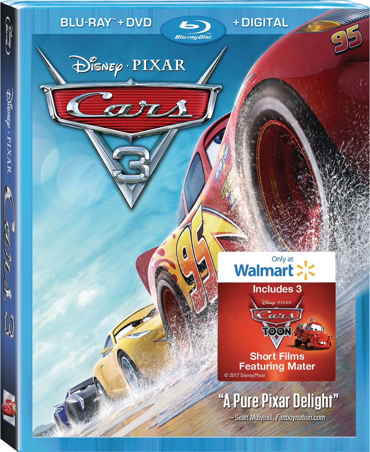 Cars 3 Blu Ray Dvd Digital Hd Walmart Exclusive Walmart Canada