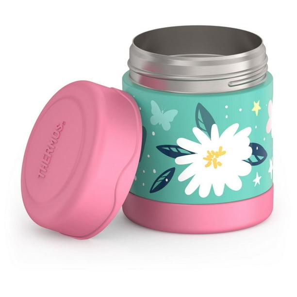  Children's food thermos 290 ml flowers - Stainless