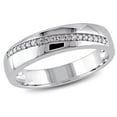 thumbnail image 1 of Miabella Diamond-Accent Sterling Silver Men's Ring, 1 of 1
