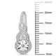 Boucles d'oreille torsadées de forme auréole avec diamants 1/4 CT poids total en argent sterling – image 2 sur 4
