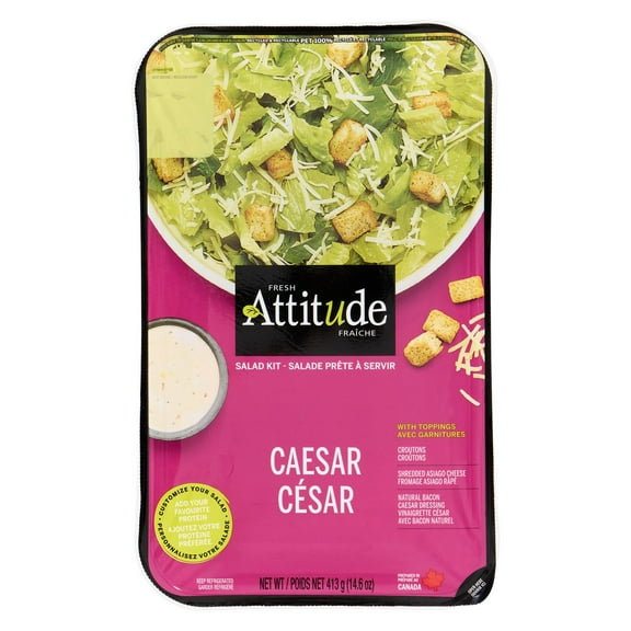 Fresh Attitude Salad Family Kit Caesar with toppings, 427 g, 14.6 oz