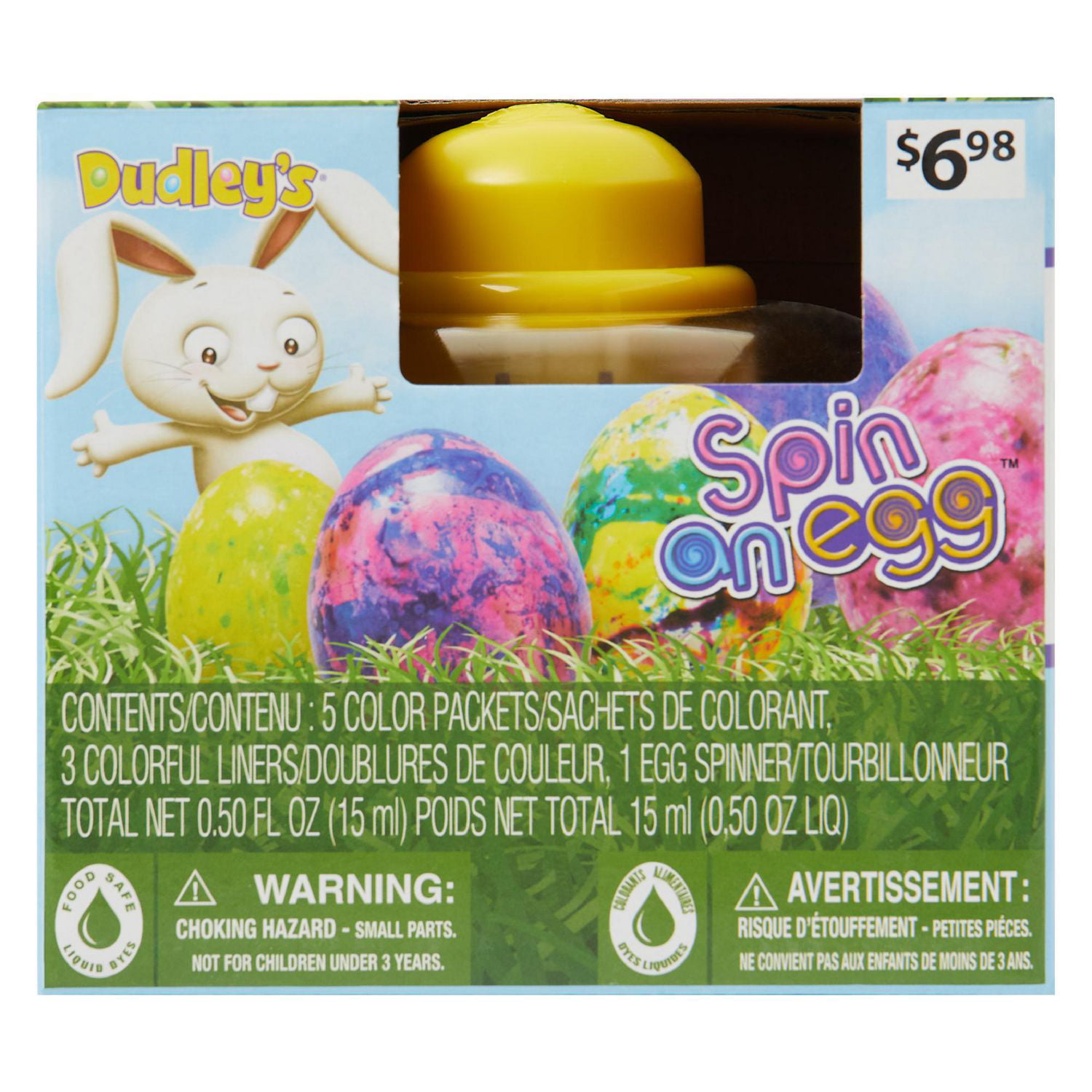 DUDLEY'S SPIN AN EGG DECORATING KIT 