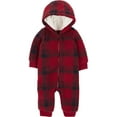 thumbnail image 1 of Carter's Child of Mine Infant Boys' Jumpsuit - Red Check, 1 of 3