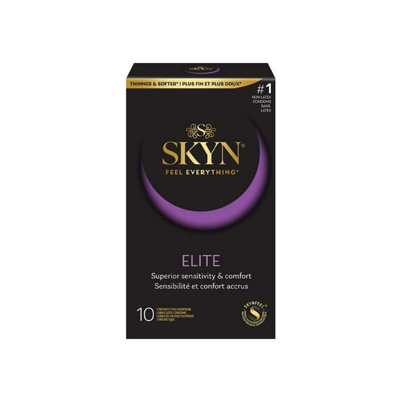 SKYN Elite Non-Latex Lubricated Condoms, 10 Count