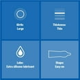 thumbnail image 2 of Durex Love Easy-On Shape Lubricated Condoms, Large Size, Odourless, 40 ct, 2 of 7