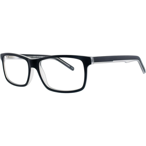 Monture de lunettes FE48 de Flat Earth pour hommes en noir/cristaux