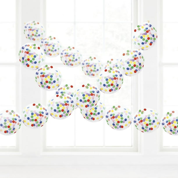 Guirlande de ballons multicolores licorne en arc circulaire