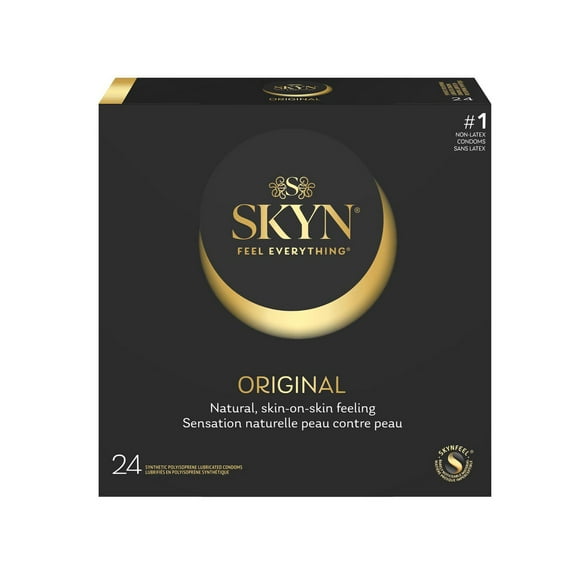 SKYN Original Non-Latex Lubricated Condoms, 24 Count