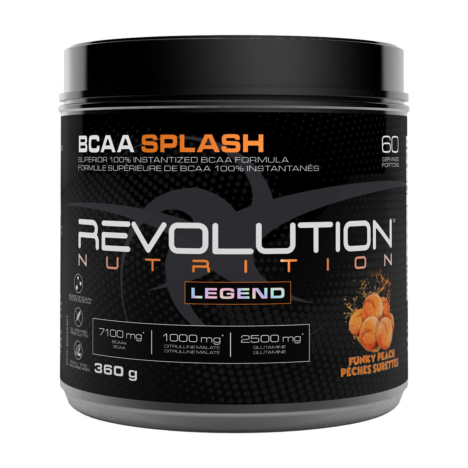 Revolution Nutrition BCAA Splash pêches surettes intra-entraînement