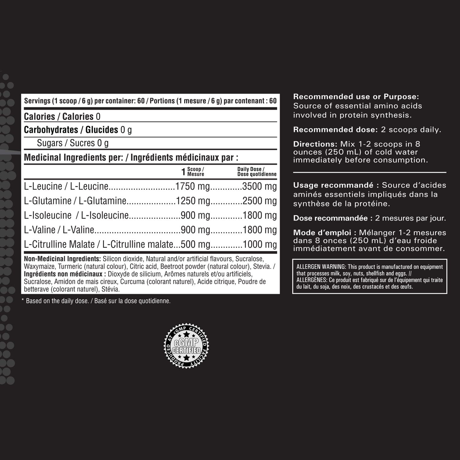 Revolution Nutrition BCAA Splash pêches surettes intra-entraînement