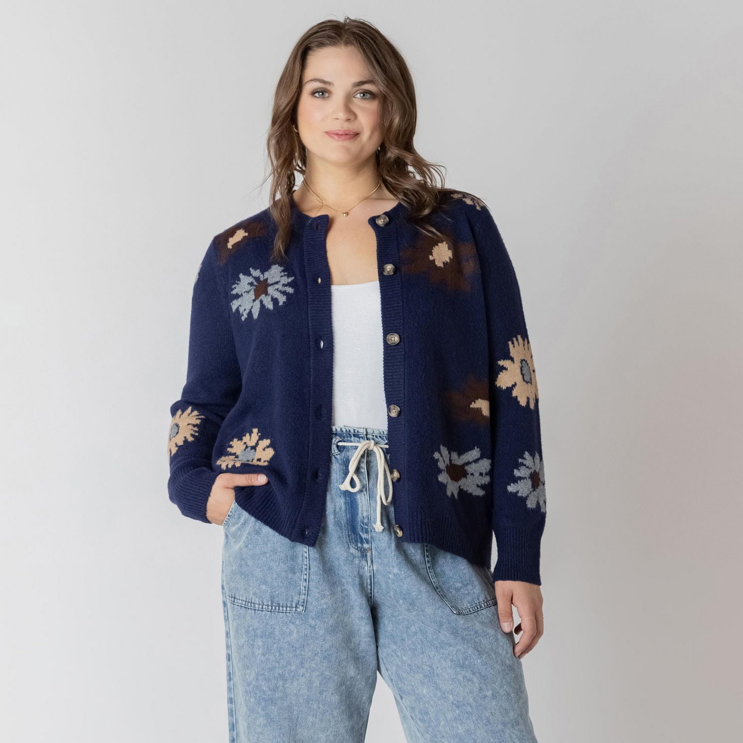 Devoted Cardigan à manches longues avec boutons sur le devant