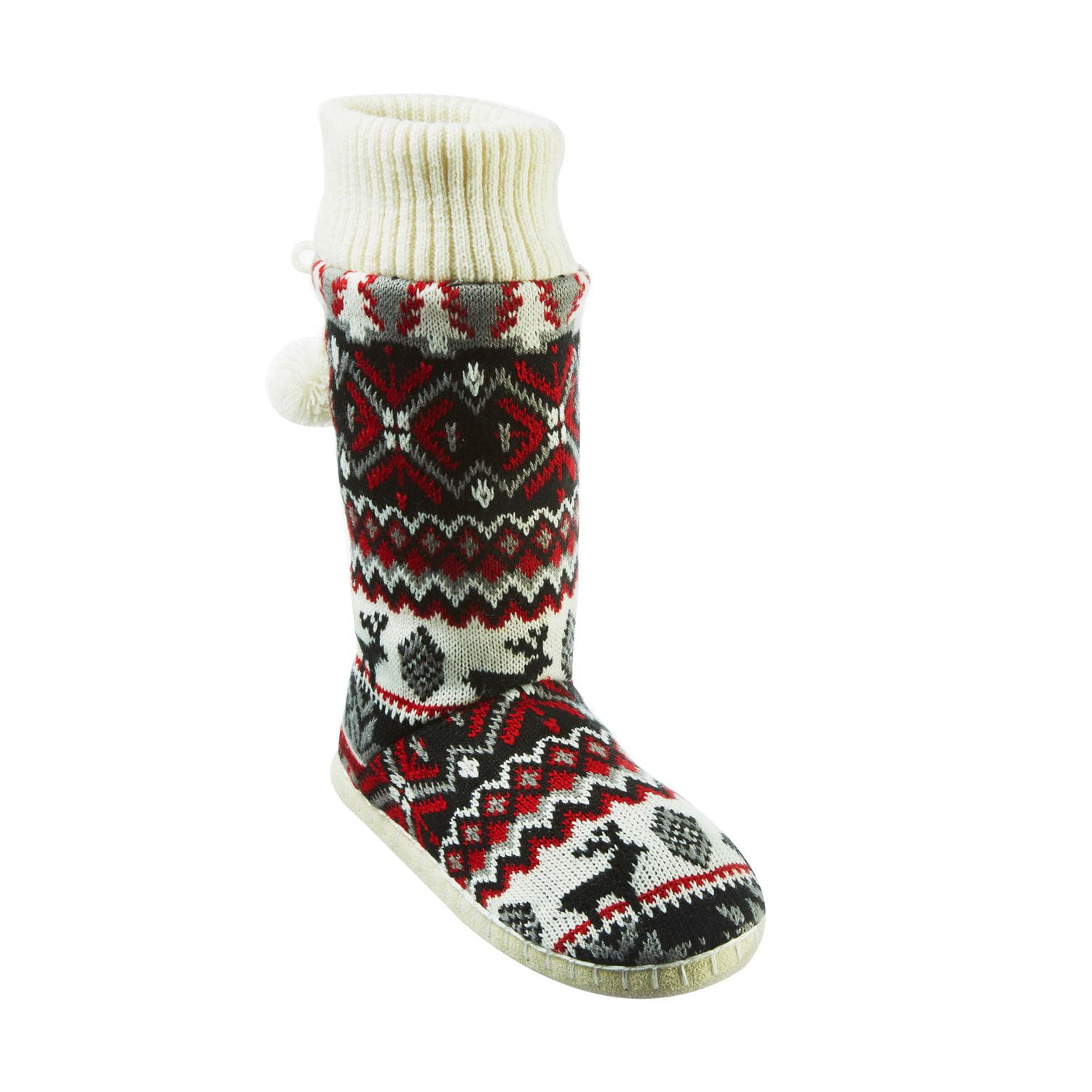 Canadiana Women’s Knit Bootie Slippers