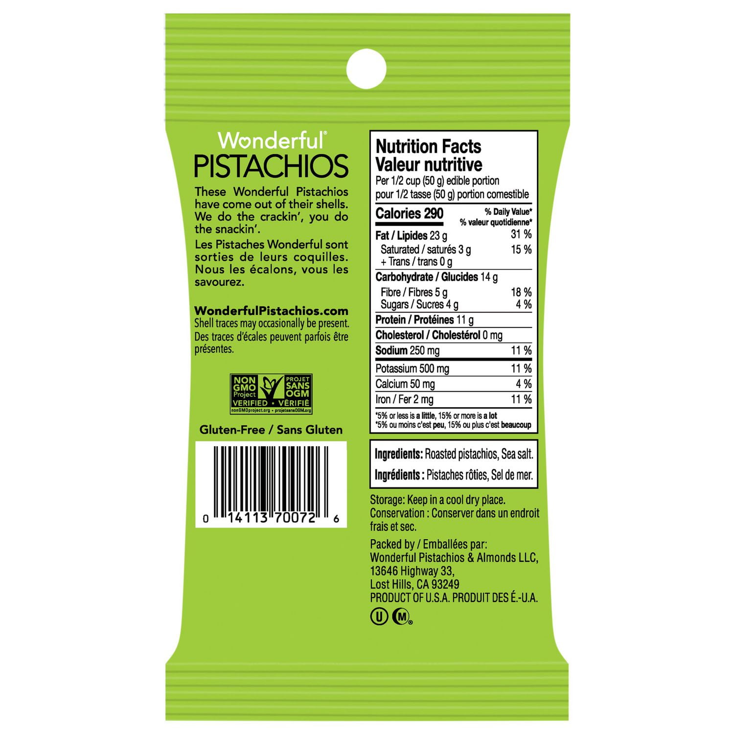 Roasted Salted Pistachios, A good source of plant protein without the work