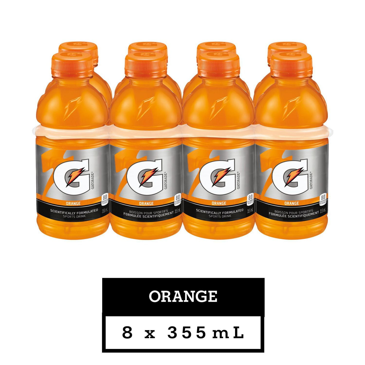 Gatorade Orange Sports Drink, 355 mL Bottles, 8 Pack Walmart Canada