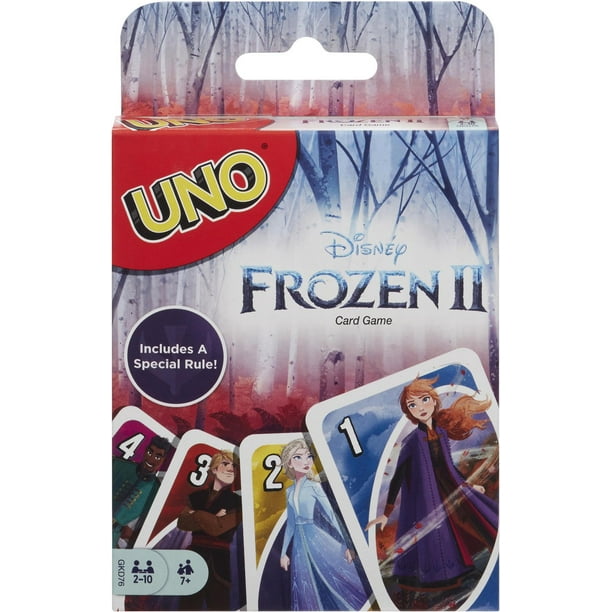 Mattel Games UNO Disney Jeu de 100 cartes dans boîte de rangement