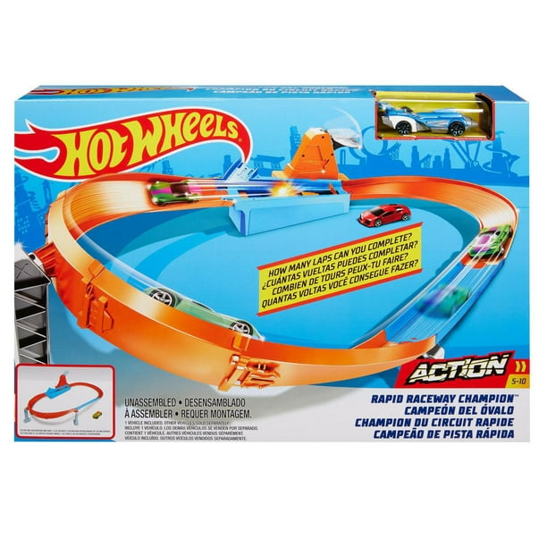Hot Wheels Tour de circuit de piste jouet Action